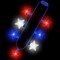 4th of July Necklace Accessories, 1PCS Light up Independence Day Necklaces Party Favor, Red White Blue Patriotic Fourth of July 7 Light Necklace